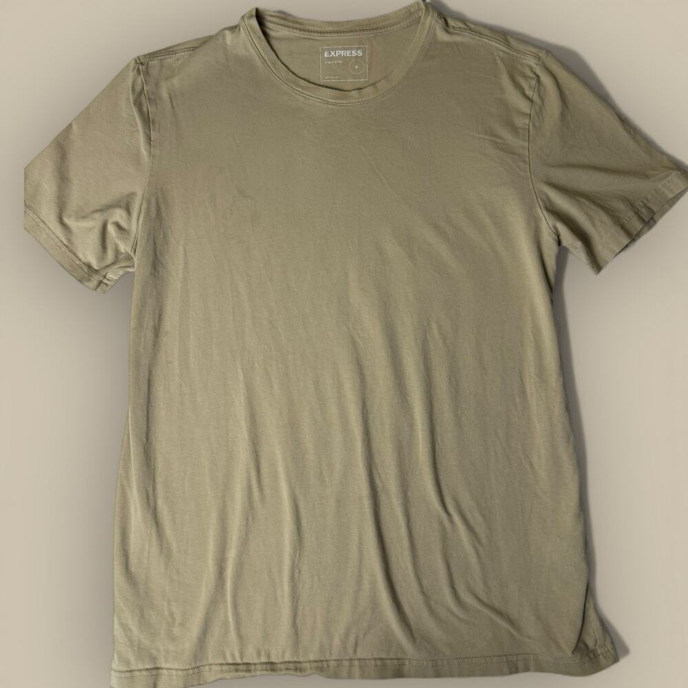 Express T-Shirt Slim Stretch XL Tan Short Sleeve Crewneck Fitted Men Lot 3
